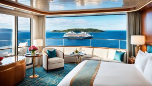 Lavish cruise ship suites