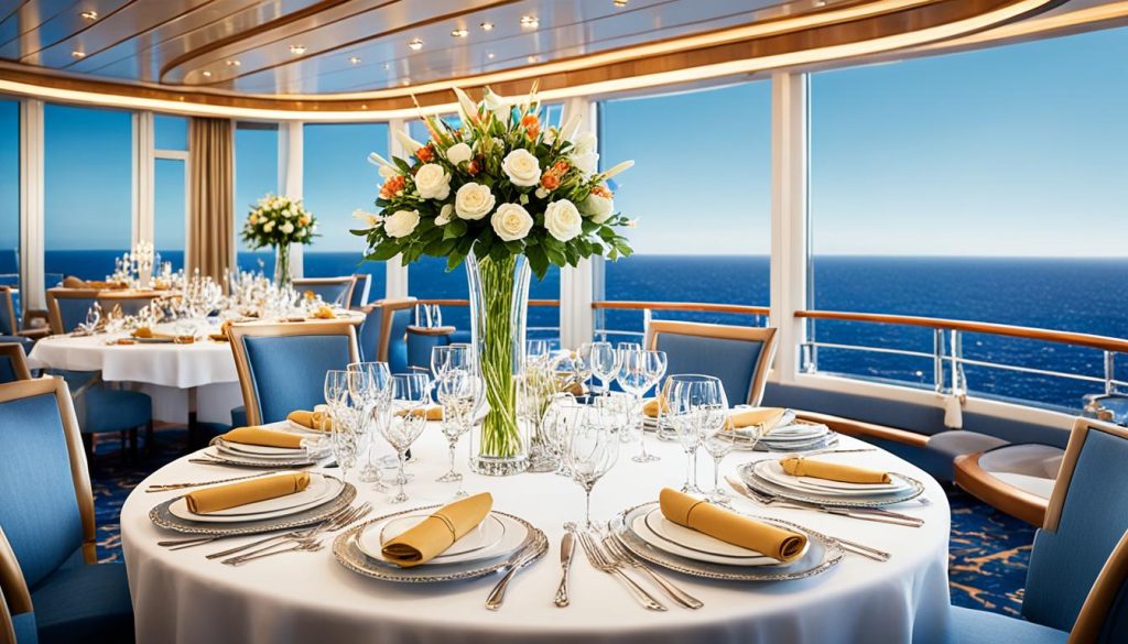 Luxury onboard dining