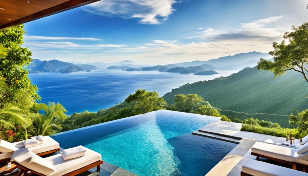 Private infinity pool with stunning vistas